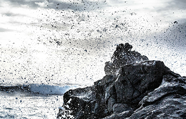 rock in the sea